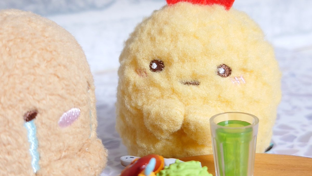 今夜のメニュー🍽️✨

🐷💦🦐

#すみっコぐらし
#とんかつの日