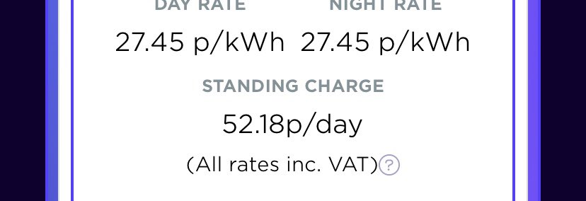 vikki0704's tweet photo. @OctopusEnergy I thought prices went down today not up. can you confirm if your standing charges were increased today please? https://t.co/9qwVRNoydM