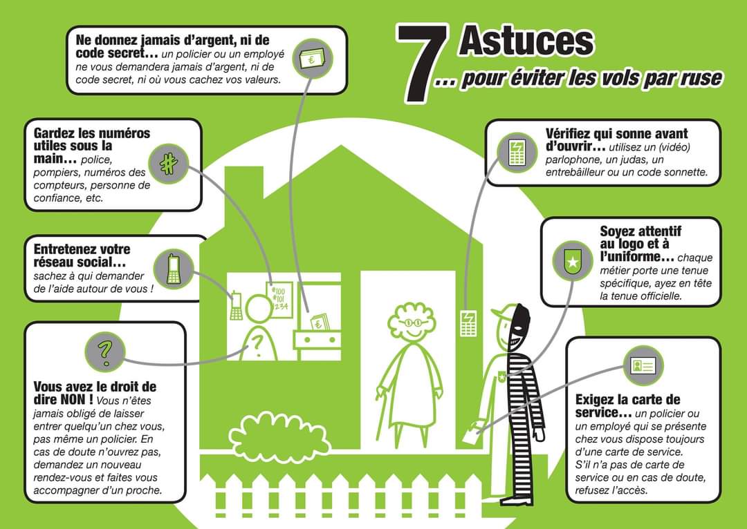 #journéedesseniors 
#volàlaruse
Ce  𝟭𝗲𝗿 𝗼𝗰𝘁𝗼𝗯𝗿𝗲, c’est la 𝗷𝗼𝘂𝗿𝗻𝗲́𝗲 𝗶𝗻𝘁𝗲𝗿𝗻𝗮𝘁𝗶𝗼𝗻𝗮𝗹𝗲 𝗱𝗲𝘀 𝗽𝗲𝗿𝘀𝗼𝗻𝗻𝗲𝘀 𝗮̂𝗴𝗲́𝗲𝘀. L’occasion est donc idéale pour rappeler quelques conseils de prévention à nos seniors pour se protéger d’un vol par ruse.