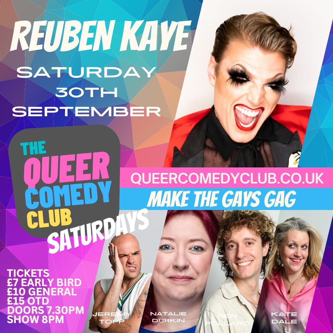 Cackled through last night's @QueerComedyClub at @siorai_bar ft a swaggering headline set from @ReubenKaye and a wonderfully offbeat turn from Ben Pollard. Check out their upcoming line-ups - they've got @imjamesbarr next week and Reuben again on the 21st.