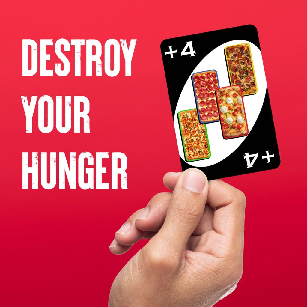أغلب جوعك مع بيتزا هت 🍕😉
pizzahut is a joker card 🃏🍕