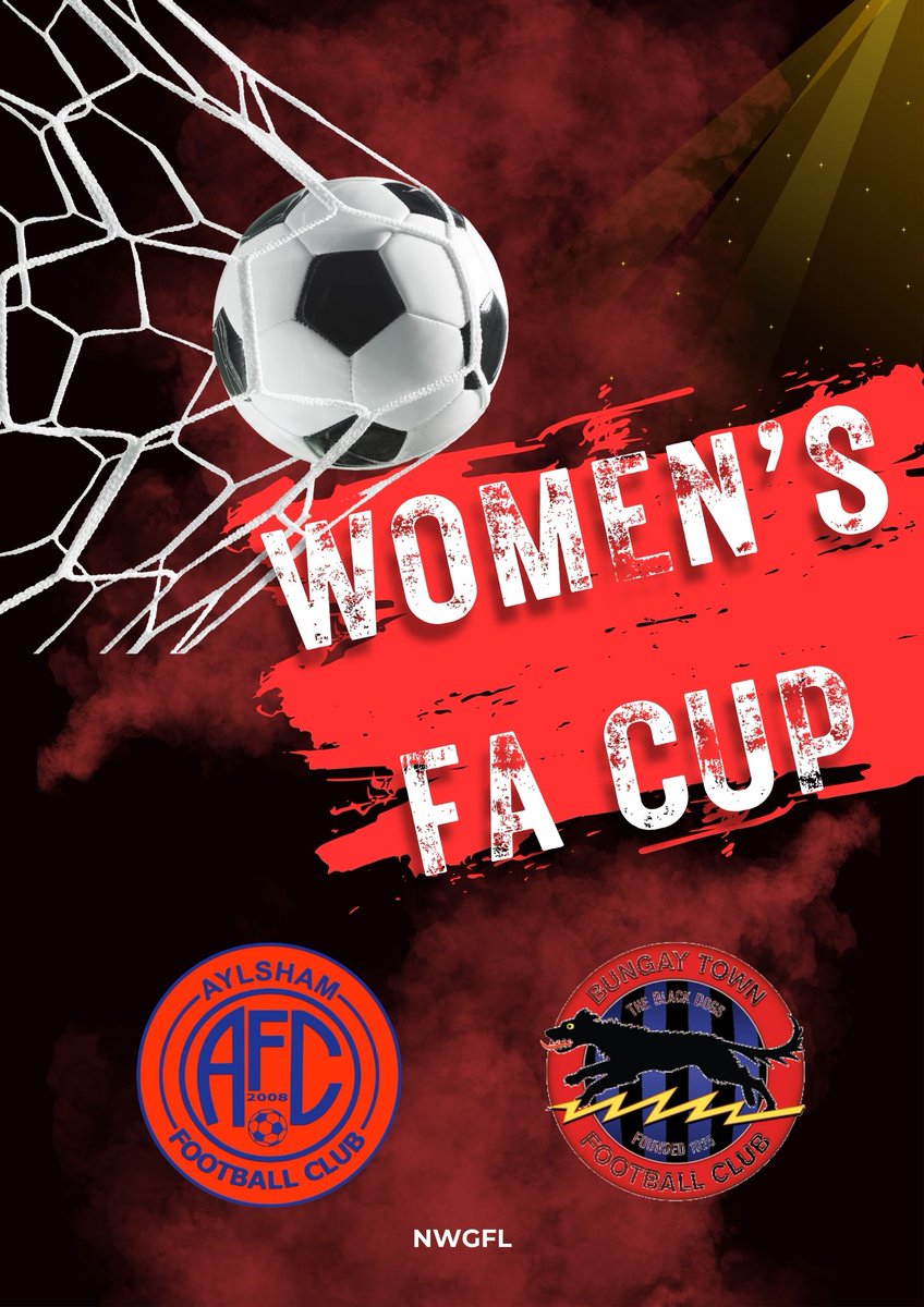 NWGFL's tweet photo. Good luck to @AylshamWomenFC & @BungayLadiesFC playing in the @FACupWomens 2nd Round Qualifying today!
#NorfolkFootball #FACupWeekend @HerGameToo https://t.co/W8iRpHdCbs