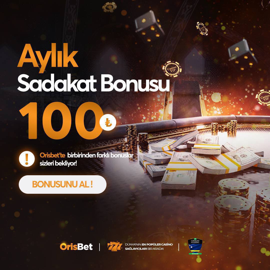 ⚡️ Sadakatinize değer veriyoruz!

⚠️ Aylık 100₺ nakit bonus siz değerli üyelerimizin hesabına eklendi!

💰 Sadakat bonusu sistem tarafından otomatik olarak eklenmektedir.

✨ #Orisbet ile ayrıcalıkları iliklerinize kadar hissedin!

❄️ Güncel Giriş: bit.ly/orisssgiriss