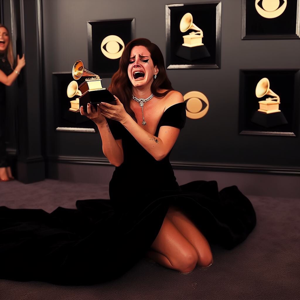 ROBCRAVEE's tweet photo. lana del rey has won her first grammy award 🖤 https://t.co/0ZvQP6GdOU