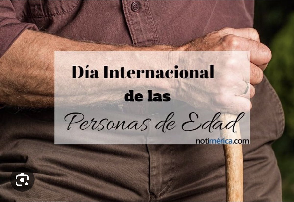 El 14 de diciembre de 1990, la Asamblea General de las Naciones Unidas, a través de la resolución 45/106, designó el 1 de octubre Día Internacional de las Personas de Edad.
#CubaEsAmor 
#LatirXUnEneroDeVictorias <a href="/IzquierdoAlons1/">Livan Izquierdo Alonso</a> <a href="/Ferrerctc/">Niurka Ferrer Castillo</a> <a href="/JHGcasanova/">julio Heriberto Gómez Casanova</a> <a href="/UlisesGuilarte/">Ulises Guilarte de Nacimiento</a>