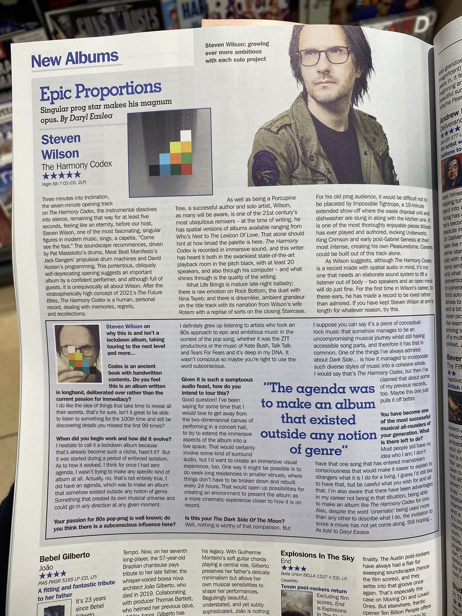 Spotted in the Record Collector Magazine 
#stevenwilson #theharmonycodex