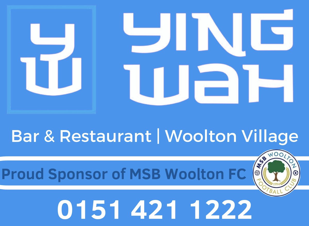 Big thanks &amp; a warm welcome to Simon and the team at   <a href="/YingWah_Woolton/">Ying Wah Bar & Restaurant</a>  restaurant for their new sponsorship of the first team

Fantastic gesture by one of our local businesses, investing in our @MSBWOOLTONLCPL adult section 

<a href="/YingWah_Woolton/">Ying Wah Bar & Restaurant</a> Woolton Village .. 0151 421 1222