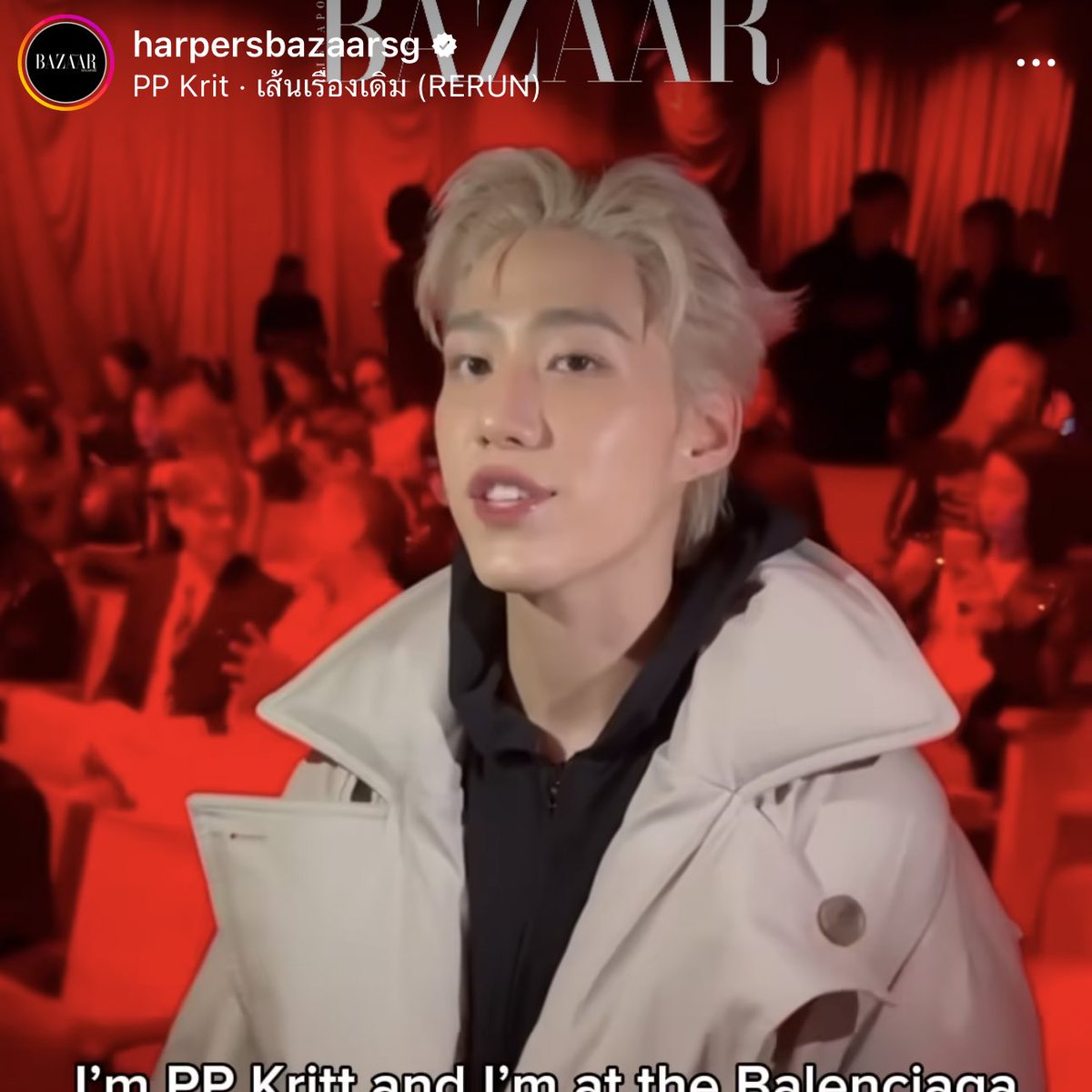 น้องลูกเส้นมะจั้ยสิ้นไร้ไม้ตอก หนูก่ะโกอินเตอจ้ะแม่แม่! Lofficielsingapore , harpersbazaarsg ก่ะใช้เพลงเส้นเรื่องเดิม อะเหอะๆ
PP Krit x Balenciaga 
#BalenciagaSummer24xPPKRIT