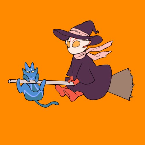 昔のですけどうちにもいます魔女っ子めびちゃん(と猫 