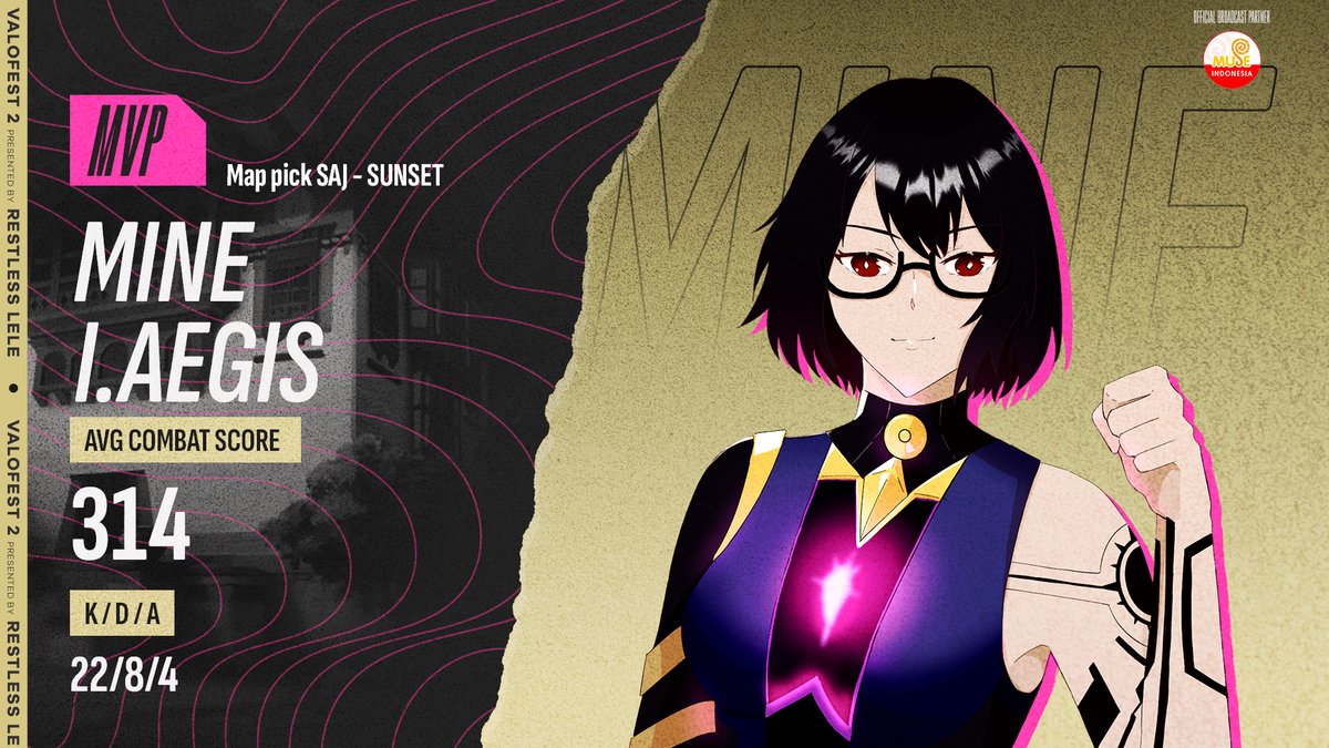 RestlessLele's tweet photo. 🚨And once again @mine_ia is your MVP for the second match and securing the 3rd place of ValoFest 2 IMMORTAL FRONTIER!
"What can I say. When I want something, I take it."
#ValoFest2 #SAJWin https://t.co/9x81IG36qJ