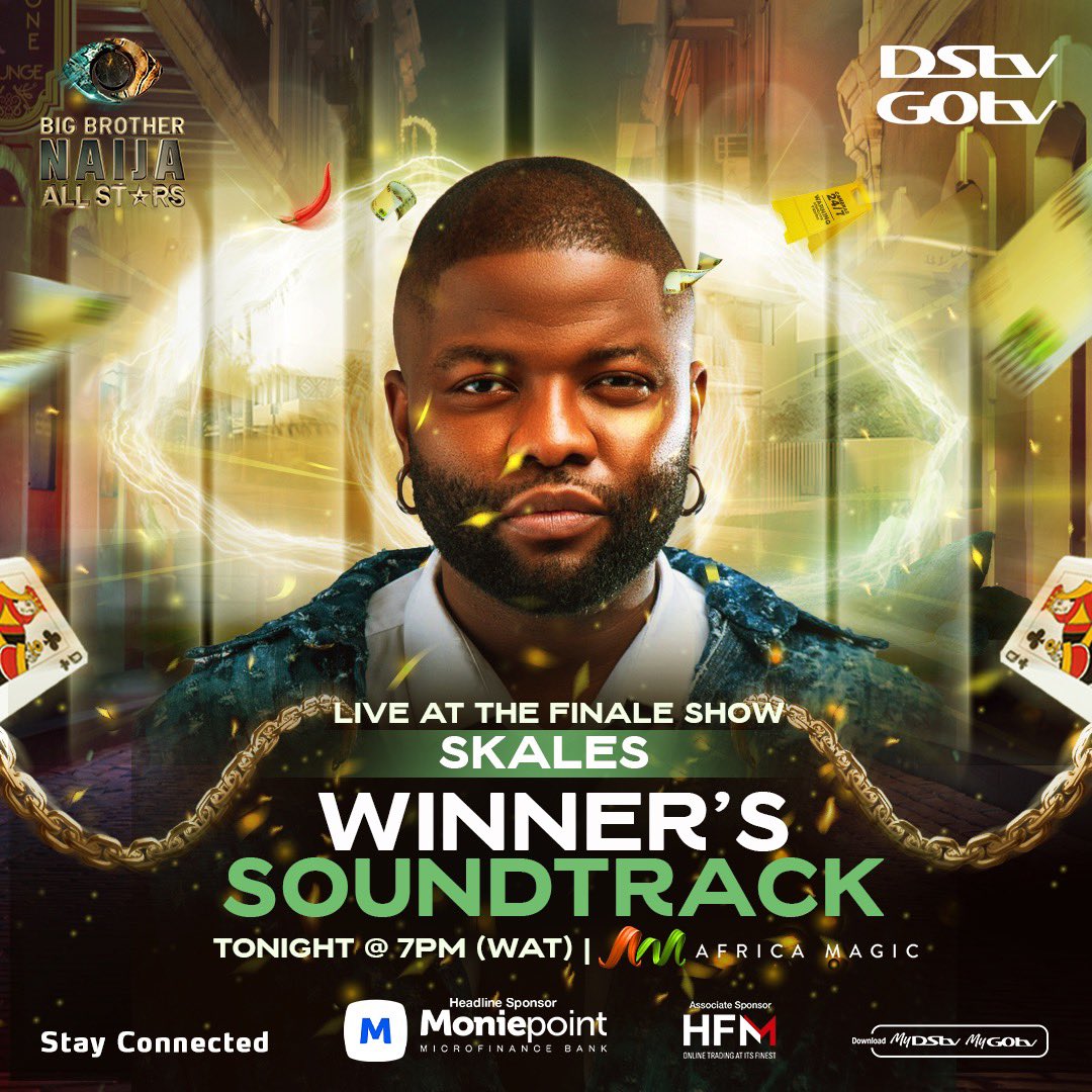 DStvNg's tweet photo. @toyourears and @skales turning up the heat at the finale show tonight! 🔥 
It’s gonna be pure vibes all through! 💃 🕺 

Make sure to tune in to @africamagic at 7pm!

#dstv #bbnaijaallstars #bbnaija #africamagic #am20 https://t.co/6LDmZm4N66