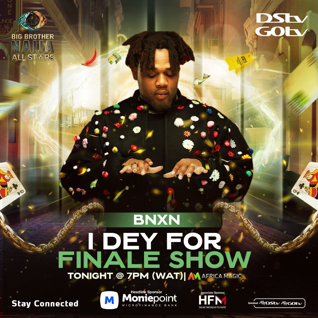 DStvNg's tweet photo. @toyourears and @skales turning up the heat at the finale show tonight! 🔥 
It’s gonna be pure vibes all through! 💃 🕺 

Make sure to tune in to @africamagic at 7pm!

#dstv #bbnaijaallstars #bbnaija #africamagic #am20 https://t.co/6LDmZm4N66