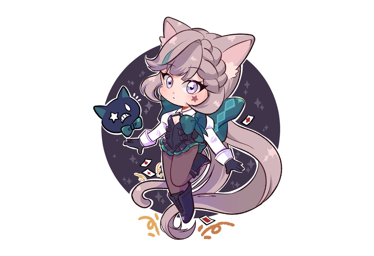 kimleesul's tweet photo. Lynette🐱🪄
#GenshinImpact #Genshinfanart #Lynette #Fontaine #Chibi #chibiart #miHoYo #原神 https://t.co/JjtmaLl14m