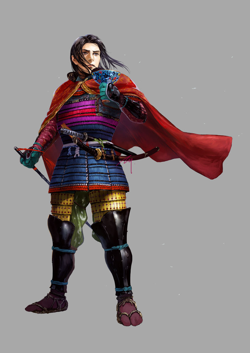 「#バトルスタジアム最強決定戦戦国武将ナンバーワン 武将イラスト4点制作しました 」|添田 一平 SOEDA Ippeiのイラスト