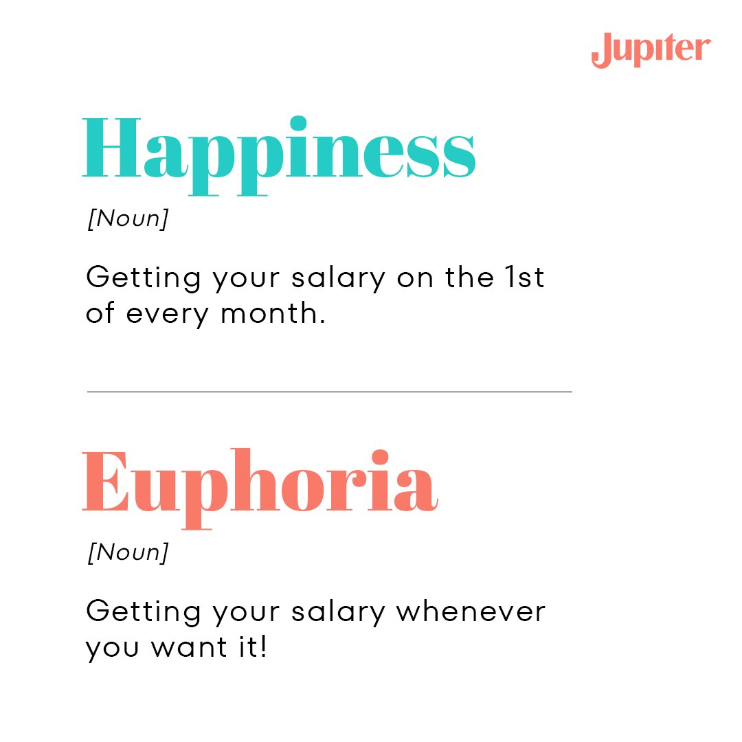 There is happiness, there is euphoria and then there is salary being credited just before a long weekend 🫠

PS: Jupiter users don’t wait for salary to be credited to make long weekend plans, thanks to On-Demand Salary 😎

#Salary #LongWeekend #OnDemandSalary