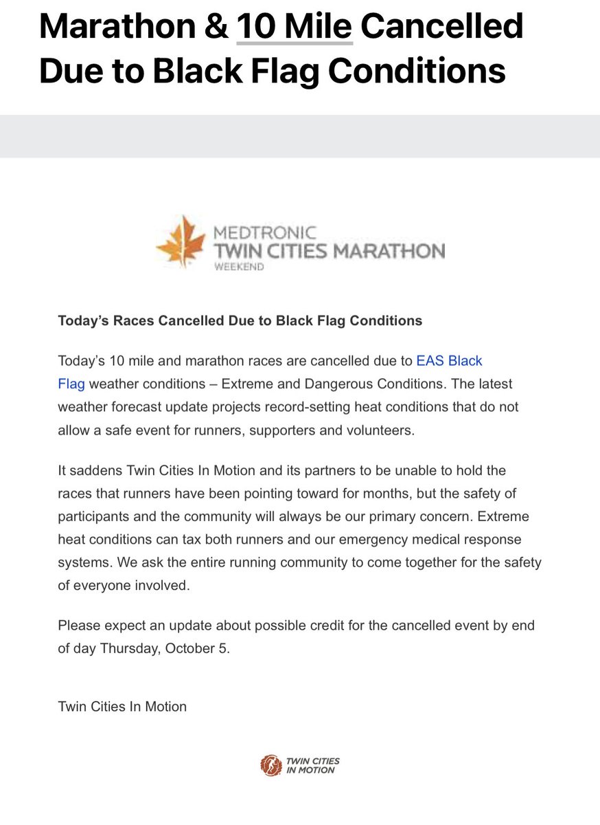 PratResina's tweet photo. Marathon gets cancelled two hours before the start. After all the training, traveling and family sacrifices… we knew this weather a week ago. Why wait this long? ⁦@tcmarathon⁩ https://t.co/XL3I9klHhc