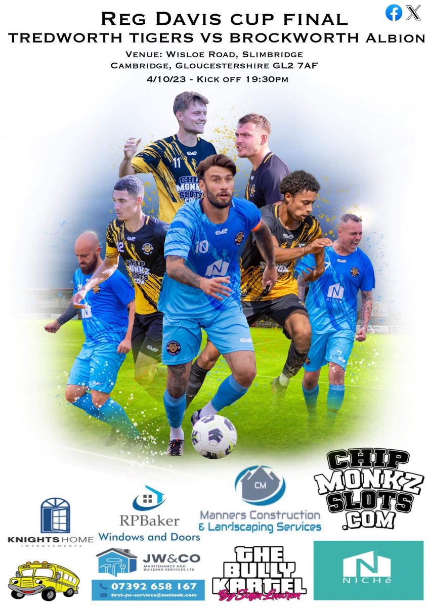 Attention now turns to the final 
Wednesday we travel to <a href="/slimbridgeafc/">Slimbridge AFC</a> 
Vs <a href="/BrockAlbion/">Brockworth Albion FC</a> 7.30pm ko 
Biggest Game in the Clubs History 
Please come and support us 👍🏻
TTFC🐯
One Club🐯
<a href="/chipmonkz/">Chipmonkz💰</a> <a href="/manners9669/">chris manners</a> <a href="/roryb35/">Rory b</a> 
<a href="/SevernSport/">Severn Sport</a>