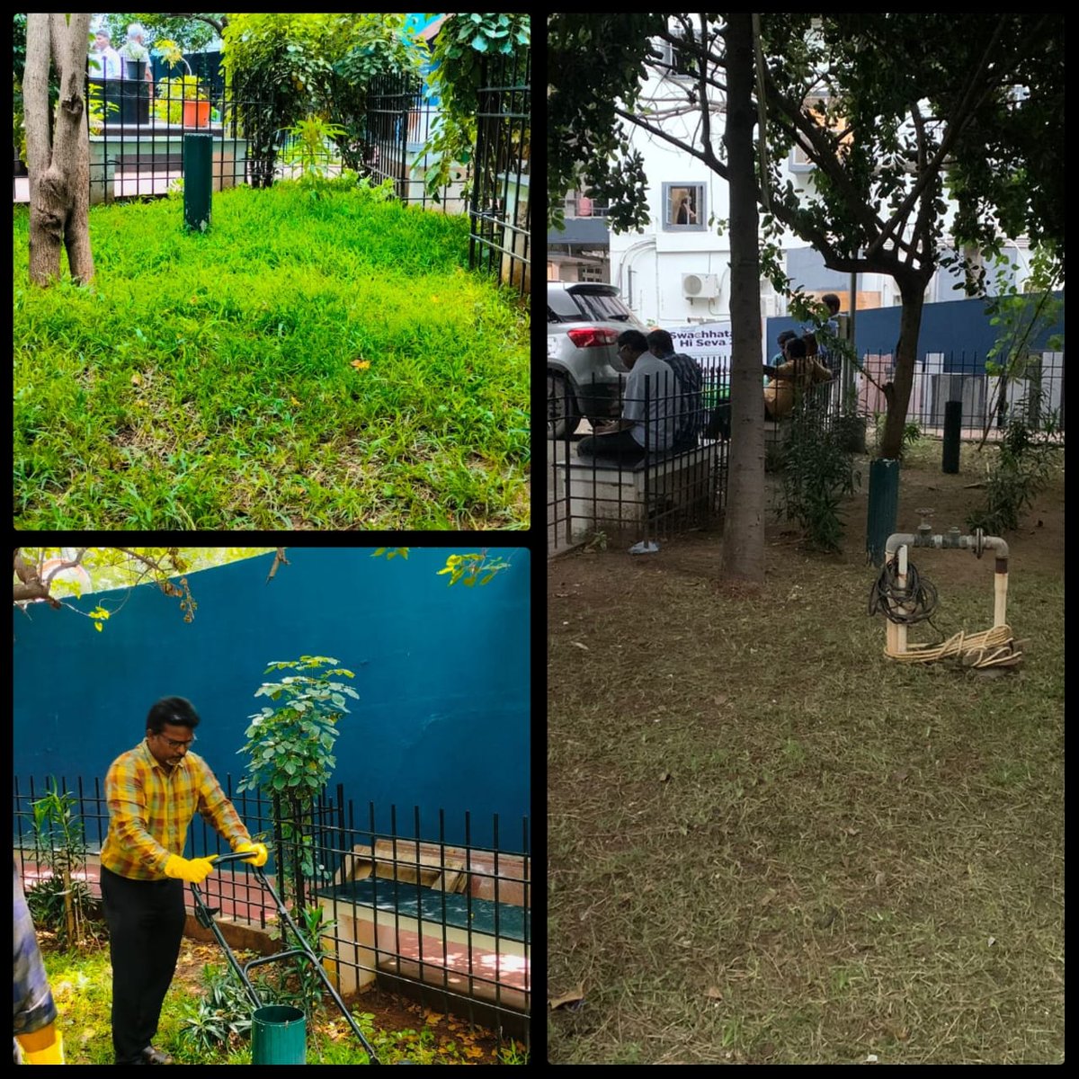 ChennaiCustoms's tweet photo. Officers of Chennai Customs Zone enthusiastically joined #Shramdaan at multiple locations across Chennai, demonstrating their commitment to cleanliness and #SwachhataHiSeva.
@swachhbharat @SwachhBharatGov @DARPG_GoI #SwacchBharat https://t.co/gv711o5msG