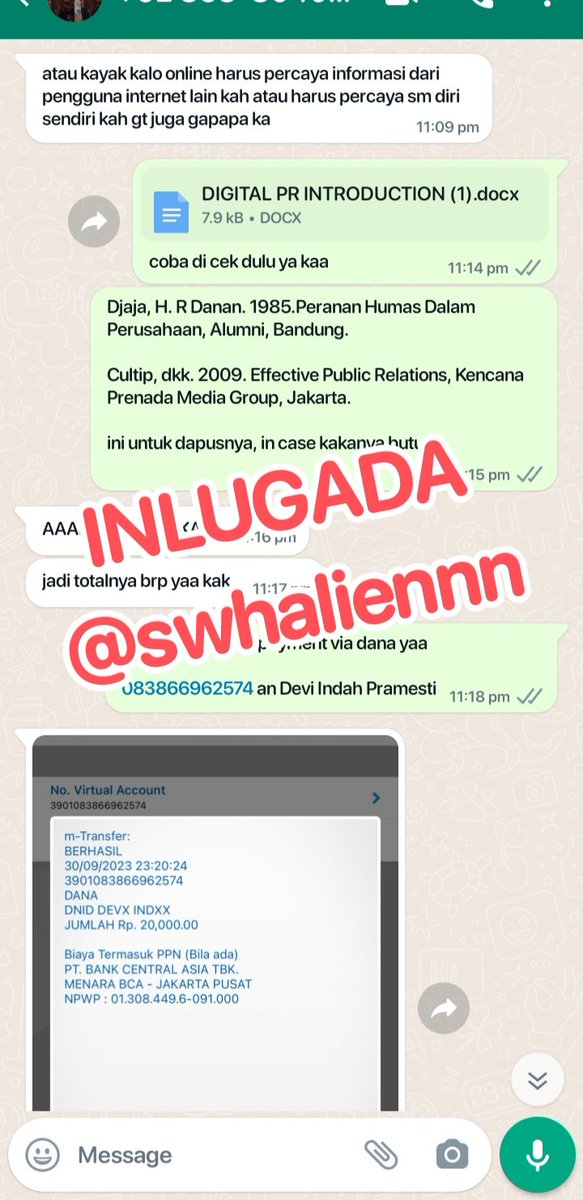 J’⁷ | Joki Tugas Based on Unpad Student tweet media
