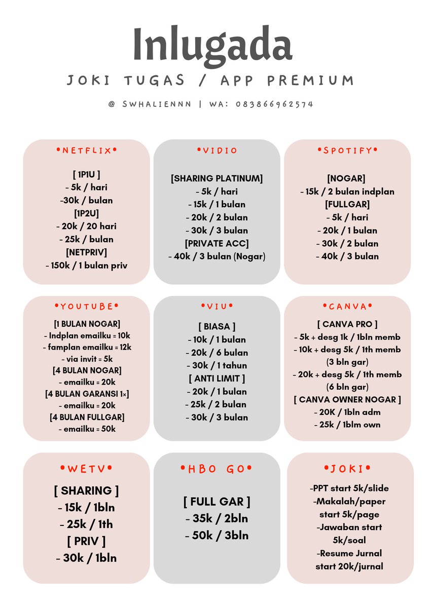 J’⁷ | Joki Tugas Based on Unpad Student tweet media