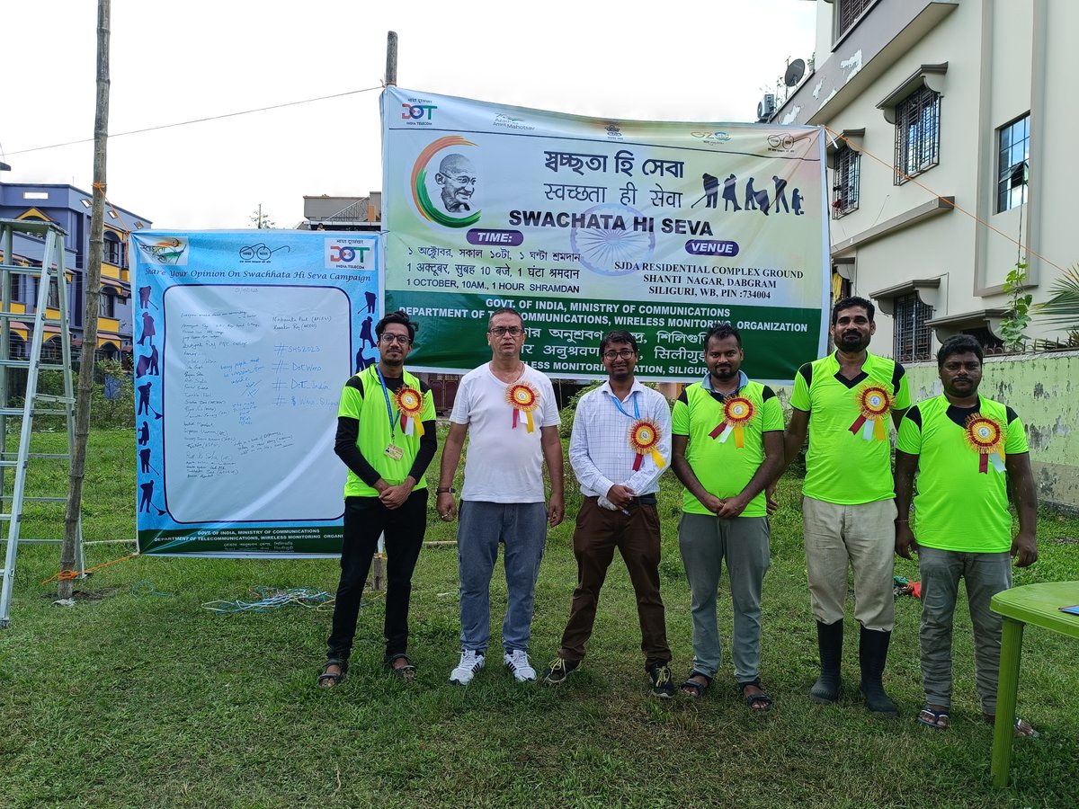 Wms_siliguri's tweet photo. WMS Siliguri, DoT Swachhata event successfully completed with great support from NSS volunteers, Gram Panchayat and Local Citizens #SHS2023 #SwachhataHiSeva #SwachhBharat https://t.co/hEfTK8pkmr