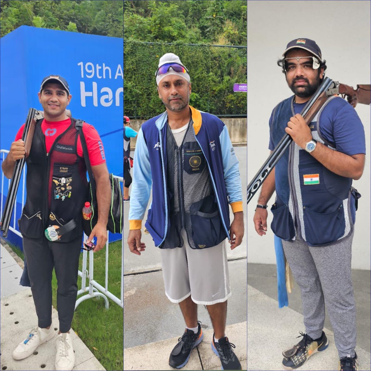 sachin_rt's tweet photo. Hitting the bull’s-eye again! 🎯 

Congratulations to Zoravar, Kynan, and Prithviraj for securing another Gold for India 🇮🇳 and setting a new Asian Games record! Your triumph highlights India's growing dominance in shooting. Keep the flag flying high! #AsianGames https://t.co/tQftxICIpj