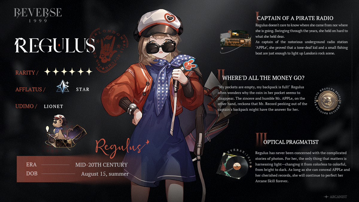 Regulusページ Regulus The Advent