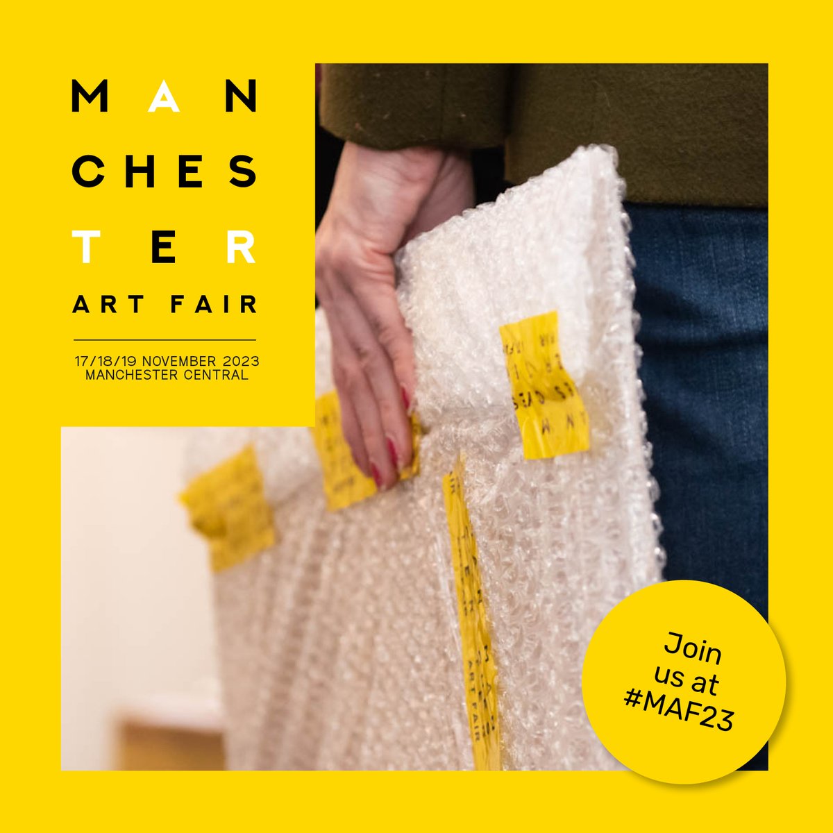 McrArtFair's tweet photo. Tickets on sale now for MAF23 17-19 Nov at Manchester Central!
https://t.co/UMky9HPGJX
#MAF23
#TMC23
#artfair
#manchester https://t.co/mILEiuyjLC