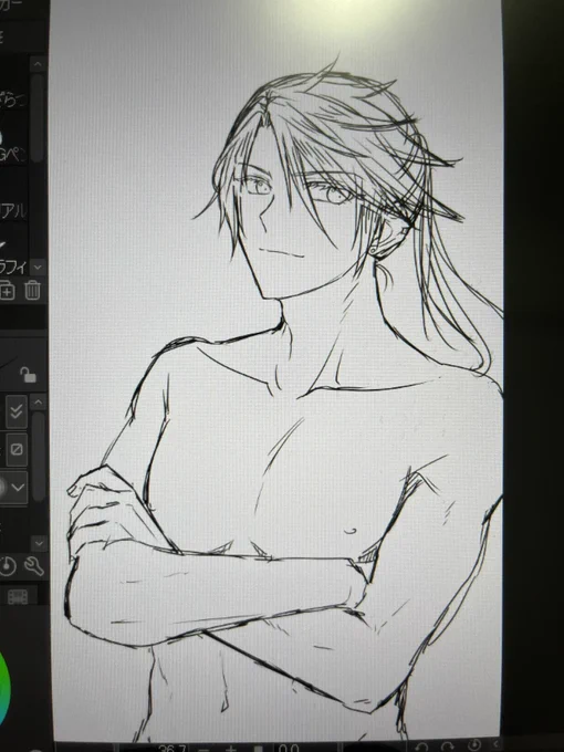 はーーーーー、えっちな筋肉をその身に纏った男を描きたいなぁ……_✍ 