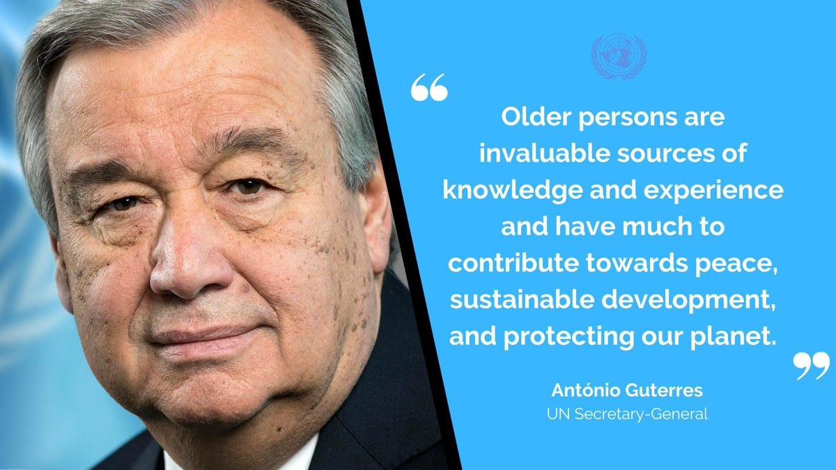 On the International Day of #OlderPersons, let's break ageism barriers, ensure quality healthcare, and encourage intergenerational dialogue to build a more inclusive and resilient world for all as we commemorate the 75th anniversary of the #UDHR. #AgingWithDignity