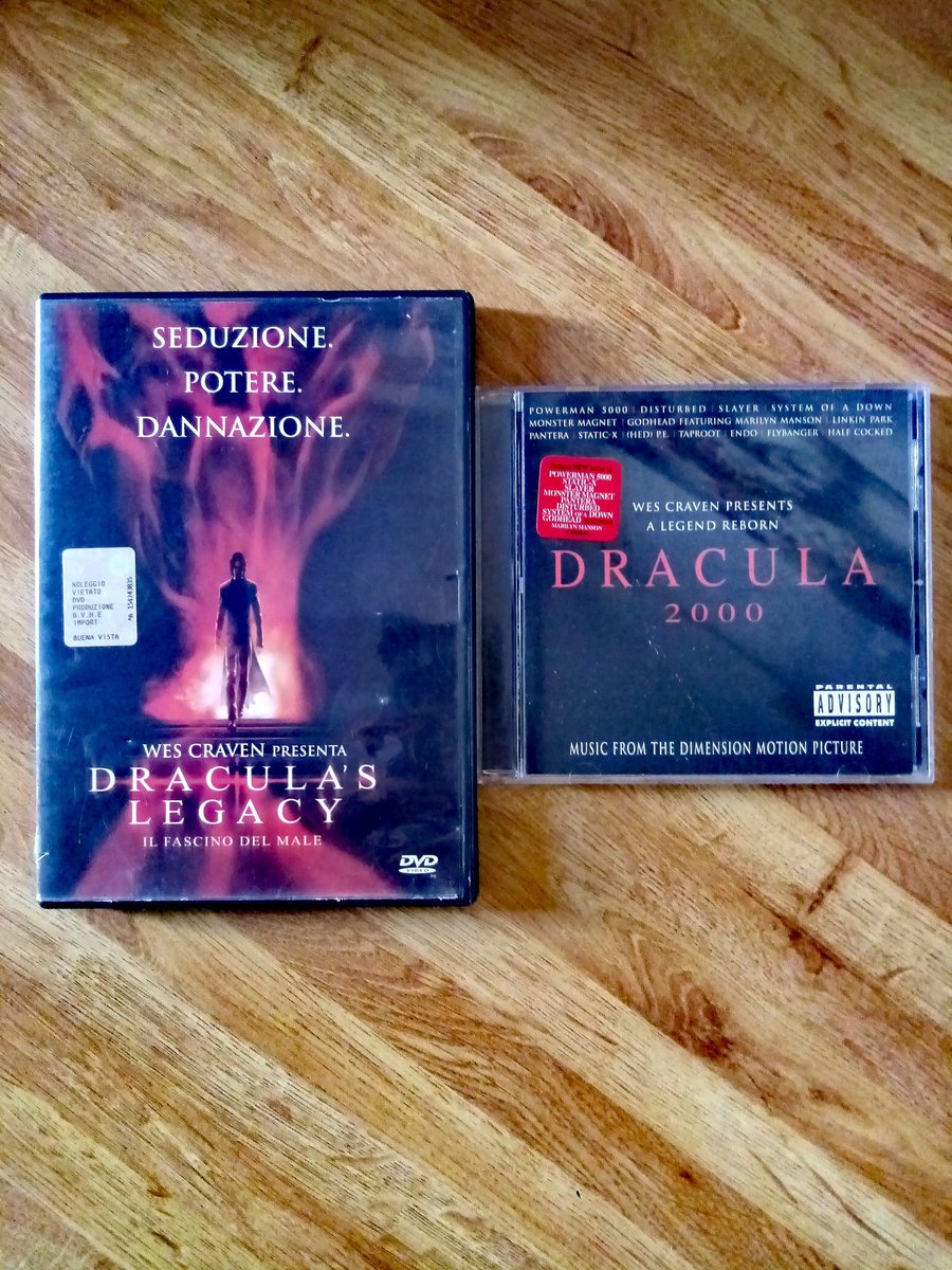 📺▪️💿 Rewatch di Dracula's Legacy (Dracula 2000) e riascolto la sua corrispettiva 'Music From The Dimension Motion Picture Soundtrack'. 
▪️
#Dracula2000 #PatrickLussier