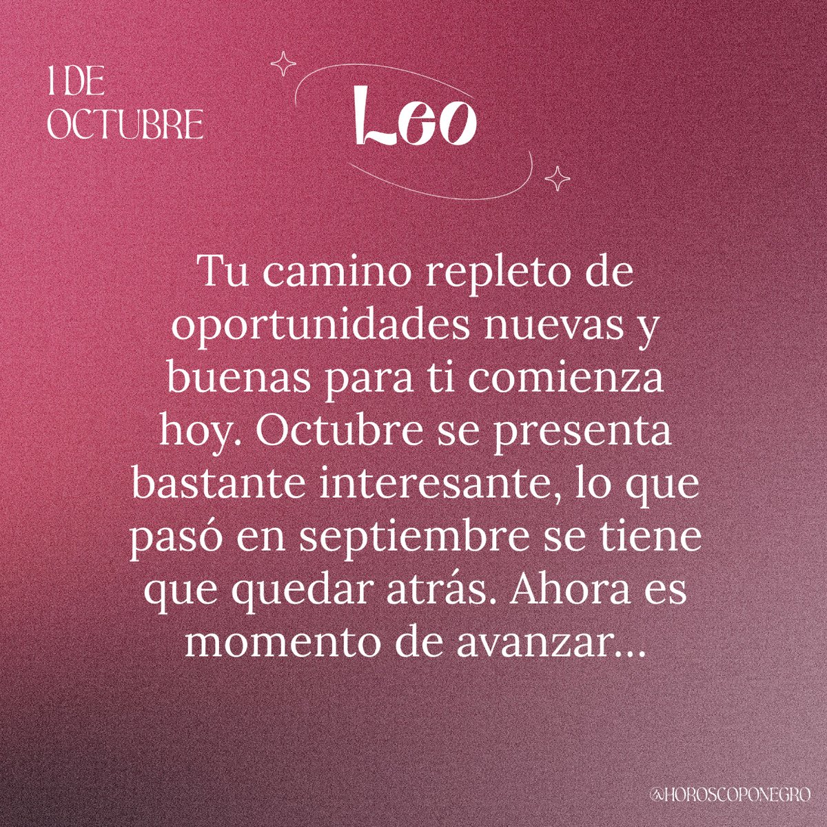 ✨♌✨ #leo #horoscoponegro