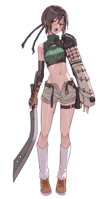 ユフィ新衣装全身です #FF7  #FF7R