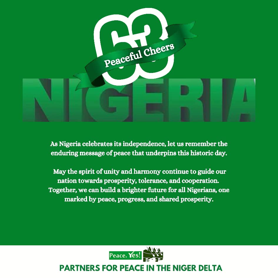 Happy Independence Day from Partners for Peace in the Niger Delta
