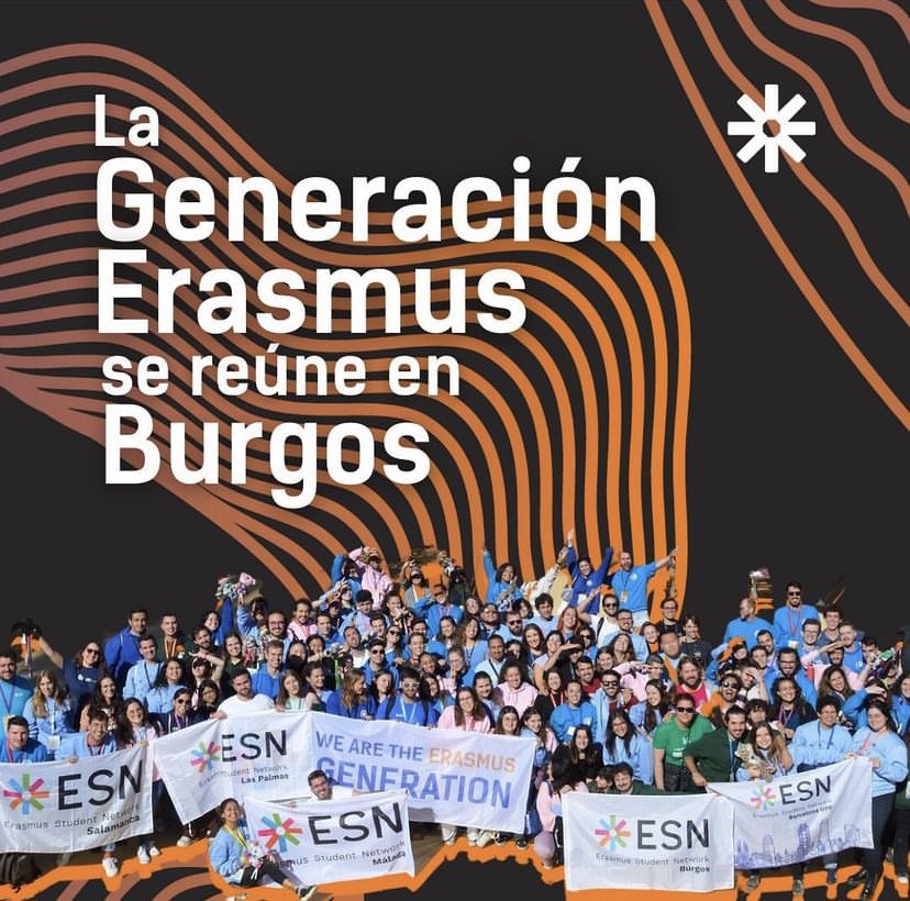 esn_burgos's tweet photo. ¡Nuestra sección tiene el honor de ser la anfitriona de la primera Plataforma Nacional del curso🔜! Este próximo viernes ESN Burgos acogerá a voluntarios de toda España🥳
La Generación Erasmus está aquí🙌🏼 @ESNSpain 🧡 https://t.co/BrVLeNIC15