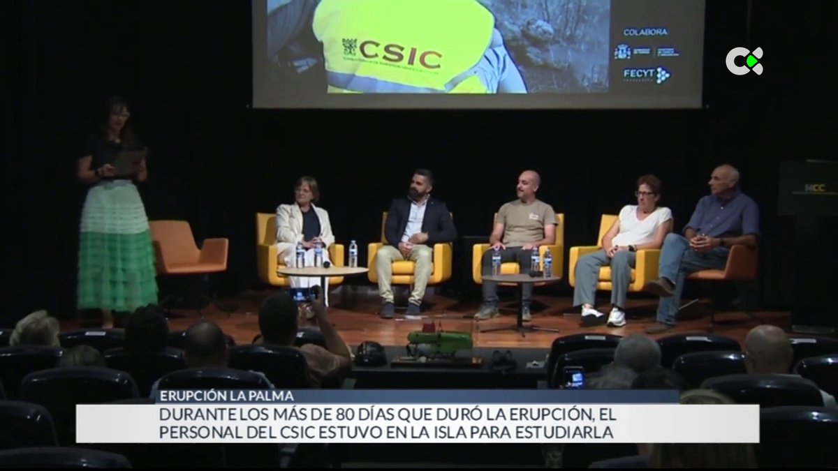 ipnacsic's tweet photo. Gracias a la @RTVCes por acercarse hasta el #MCC para cubrir la mesa redonda que celebramos con motivo de la #europeanresearchersnight 🥰

https://t.co/6SpLmW36uS

#IPNA @pabloj_gonzalez @EugenioFraile @_aidamartinez @IGME1849 @IEO_Canarias @MuseosTenerife https://t.co/gQxrAG9Gpx