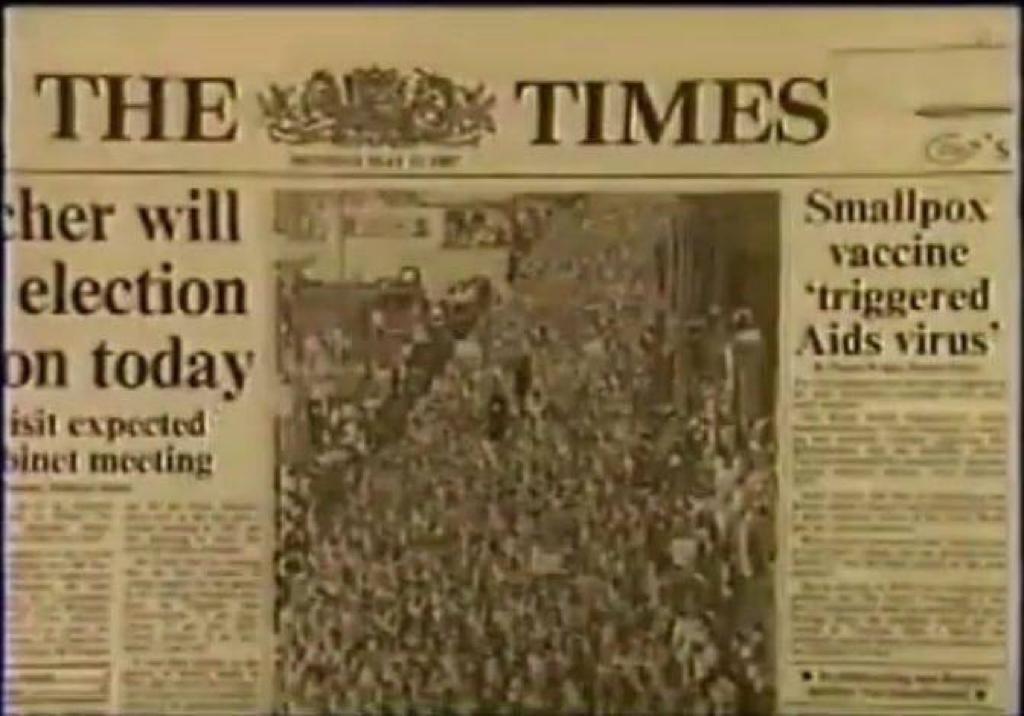 ABridgen's tweet image. The W.H.O. Gave 50 Million Smallpox Vaccines Laced With Aids To Africans. On May 11, 1987, the London Times Headline Reported World Wide.
Now, @thetimes and The Sunday Times does not dare reporting on Vaccine Harms and Excess Deaths due to fear of upsetting big Pharma.