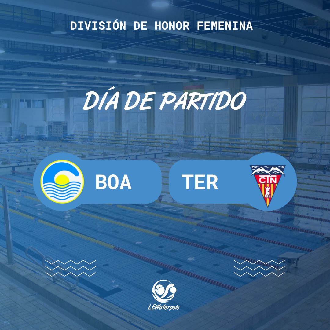 LEWaterpolo's tweet photo. 💪 🤽♀️En breve comenzará el partido adelantado de la Jornada 2 de la División de Honor Femenina entre @cnboadilla - @wpterrassa a las 15:30 horas.
➡️Enlace al streaming : https://t.co/q5HxIDqFx2
#DHFJornada2 #LEWaterpolo #DHF #Waterpolo #CDNBoadilla #CNTerrassa https://t.co/wwu2NT7jCM