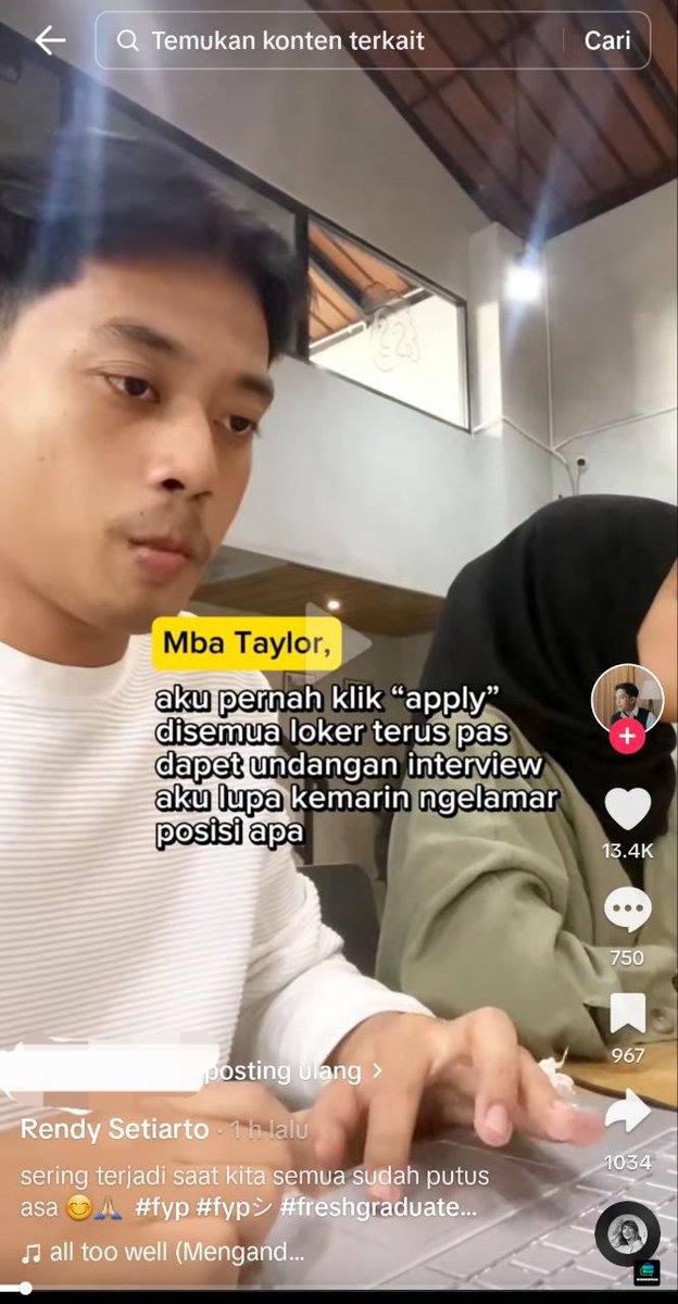 worksfess's tweet photo. Work! Sender baru aja rabu kemarin dpt invitation interview, tapi lupa lamar posisi apa di perusahaan itu karna banyak bgt loker yg di apply dalam sehari😭✌️ https://t.co/58ZK6y3oVZ