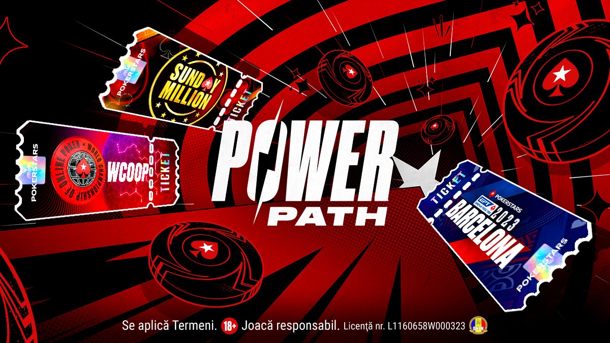 ⭐ Giveaway ⭐

Oferim 2 tichete de 11 USD, ce oferă acces la Pasul 3 #PowerPath 🤩

Lasă-ne în comentarii ID-ul tău PokerStars și #PowerPath până mâine, 2 octombrie, ora 17:00 

👉 Termeni și condiții: psta.rs/Termeni_TW