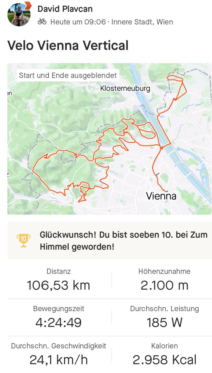Da soll einer mal behaupten "in Wien sei es flach"
