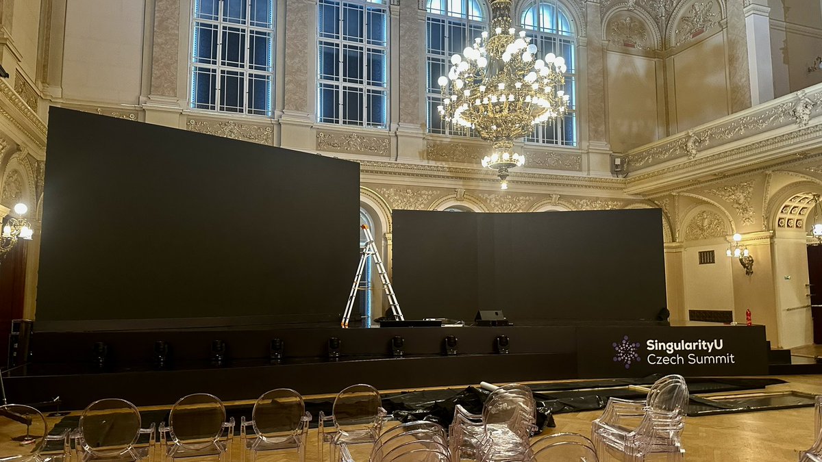 We prepare everything for the <a href="/SUCzechSummit/">SingularityU Czech Summit</a>. 
October 2nd and 3rd. 
Zofin Palace, Prague.
See you tommorow!!!

#singularity #ai #future