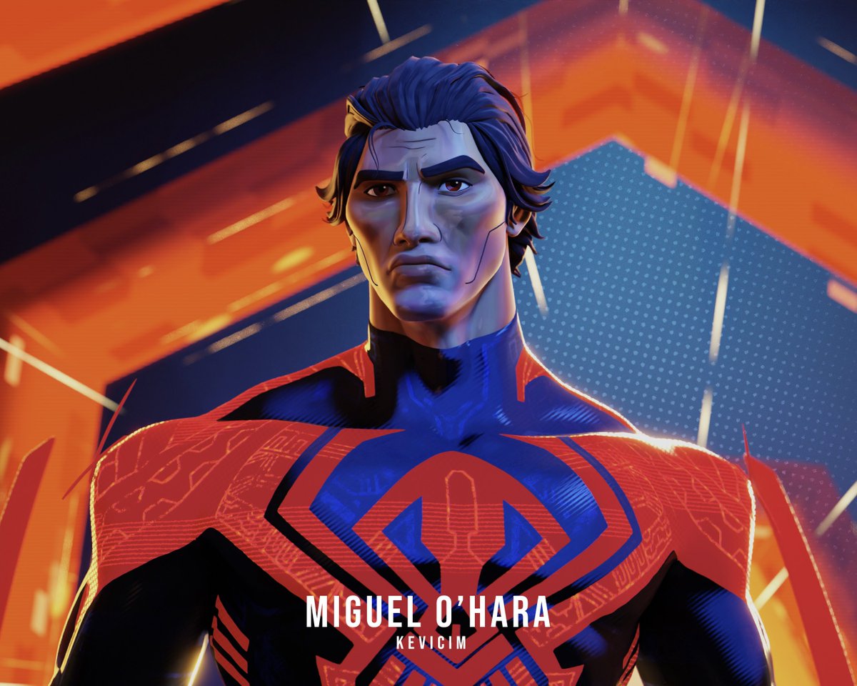 kevicim's tweet photo. Hey guys, it's been a while since I last posted. So here's my fan art version of Miguel O'Hara from Spider-Man:
Across the Spider-Verse! I made this with Blender :)🕷️

#b3d #blender #blendercommunity #ATSV #Miguelohara #fanart https://t.co/qbwaJs5Lso