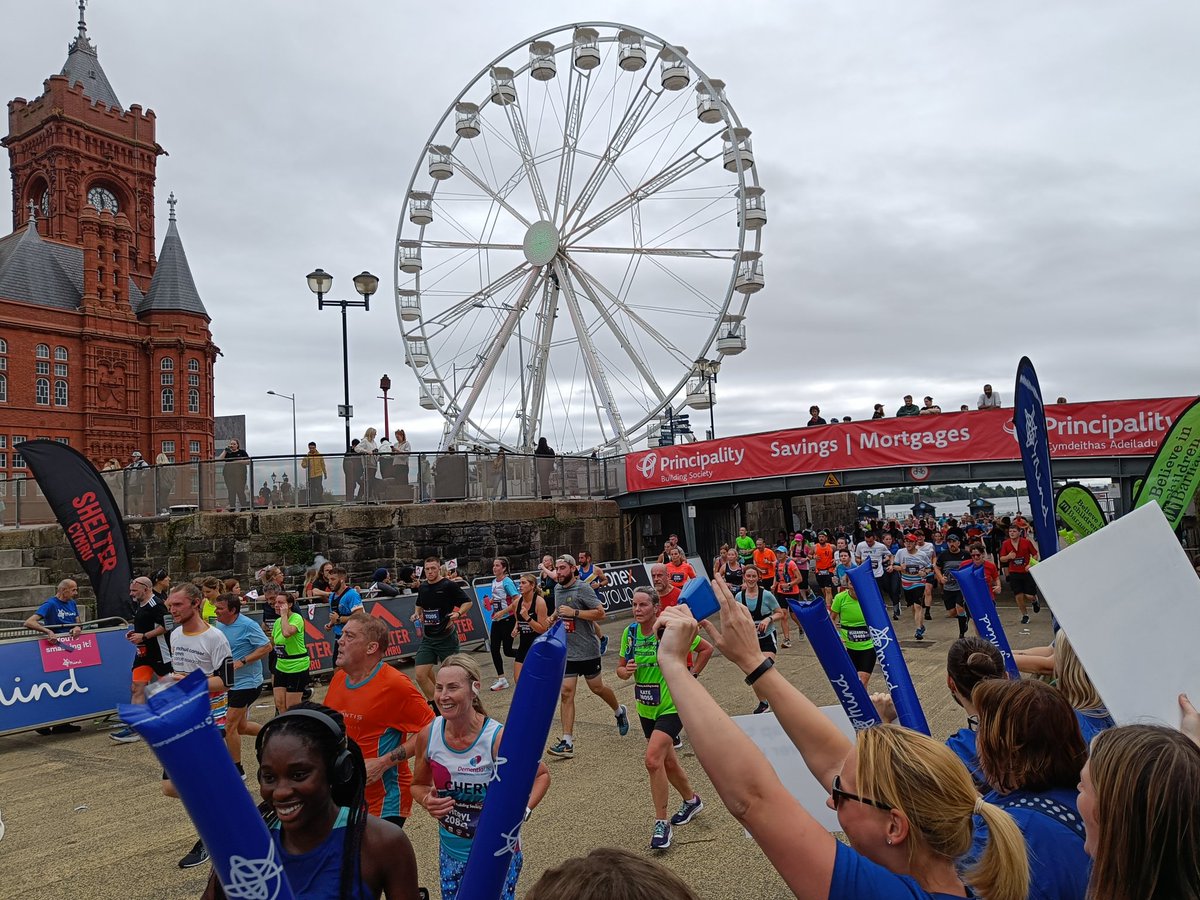 Well done all #cardiffhalfmarathon runners especially those for <a href="/MindCharity/">Mind</a>