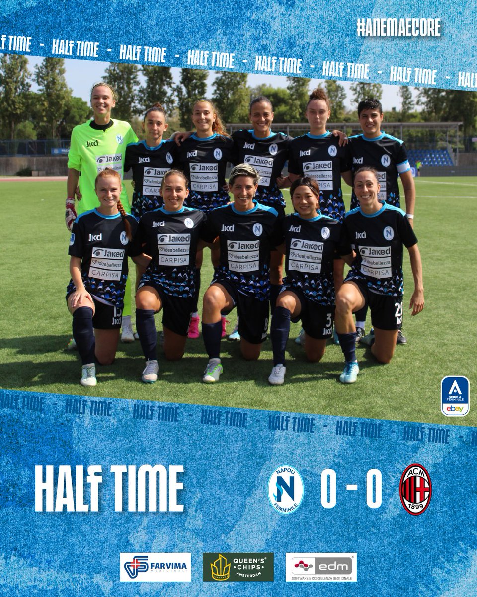 ⚽ INTERVALLO | vs Milan
🔴 In diretta su DAZN
#Anemaecore #NapoliFemminile