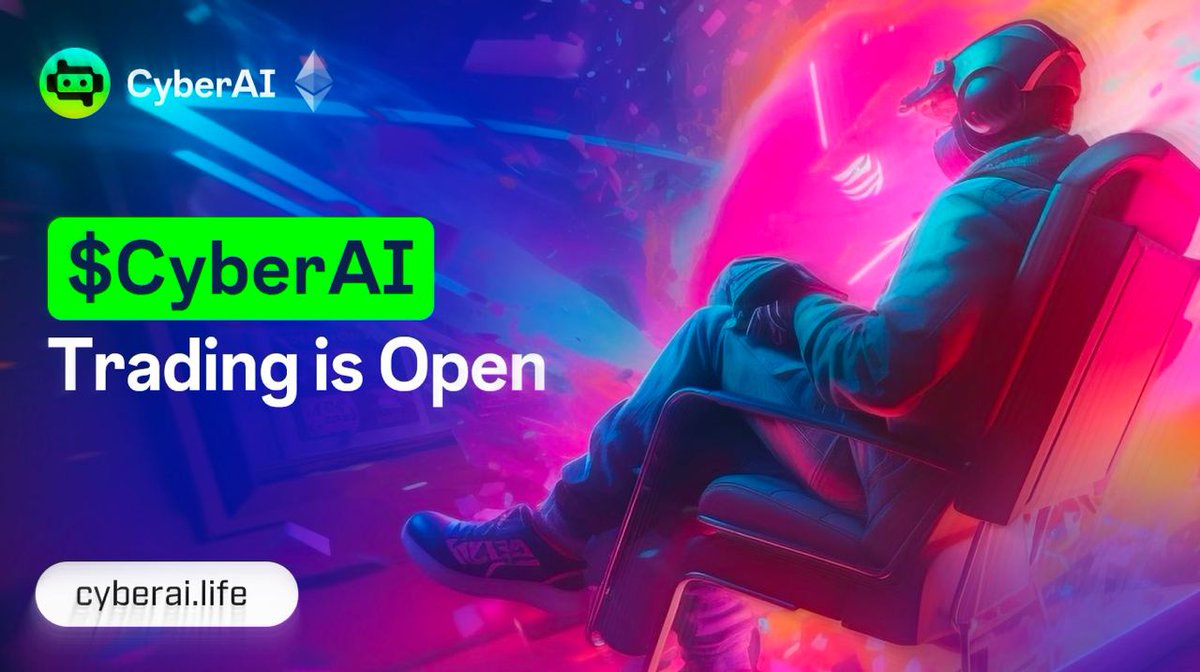 CyberAI (@cyberai1024) on Twitter photo ๐ CyberAI Token Trading is NOW LIVE! ๐
๐Contract
0x76becdbfd476ea6d7ae6a3c9ccc3b7eb153223e9
๐ Trading Details:
- Network: Ethereum
- Tax: 1%
Seize the moment, join the opening trades, and be a part of our growth journey! Happy trading! ๐ ๐ CyberAI Token Trading is NOW LIVE! ๐
๐Contract
0x76becdbfd476ea6d7ae6a3c9ccc3b7eb153223e9
๐ Trading Details:
- Network: Ethereum
- Tax: 1%
Seize the moment, join the opening trades, and be a part of our growth journey! Happy trading! ๐