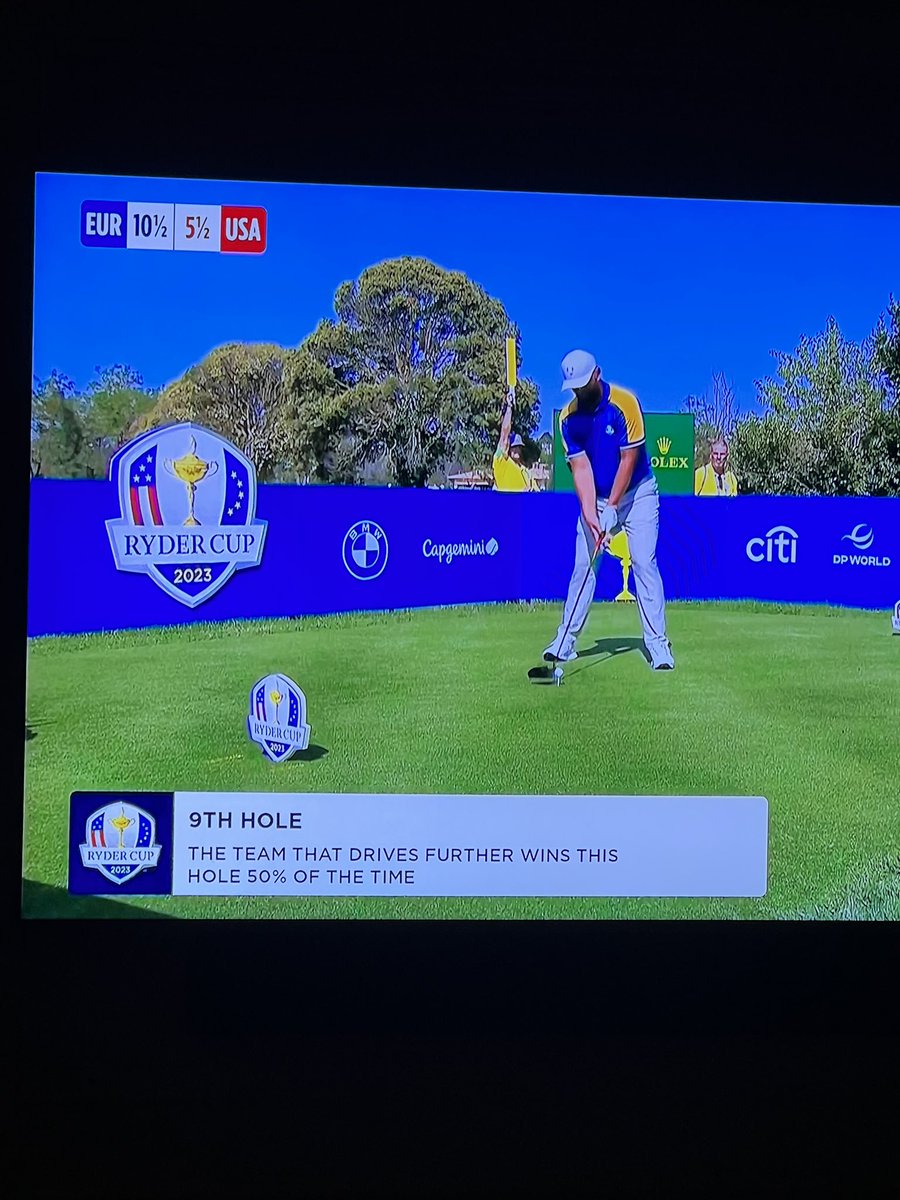 What an insightful graphic. No matter how far you drive it, you have a 50% chance of winning.