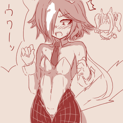 バニーな服のダスカ描いたならバニーな服着たウオッカも描かねば無作法というもの 