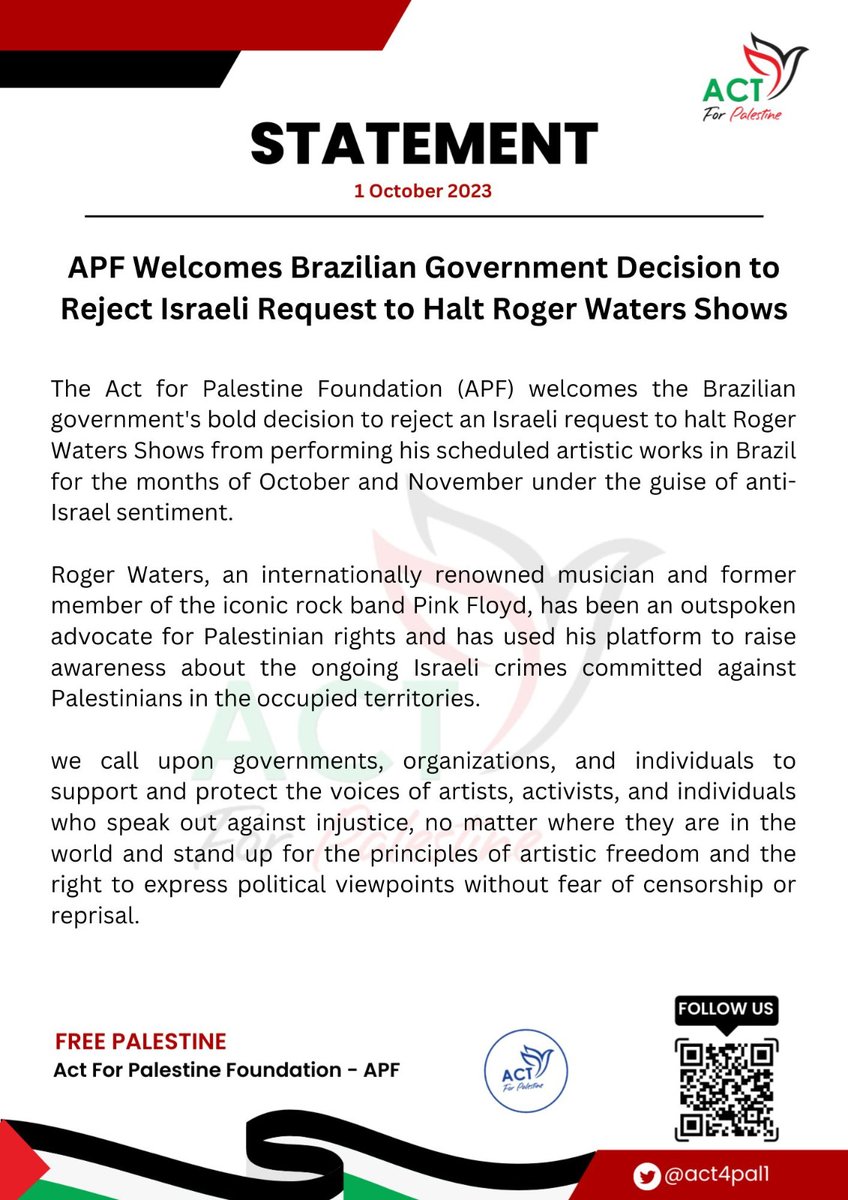ACT 4 PALESTINE 🇵🇸 tweet media