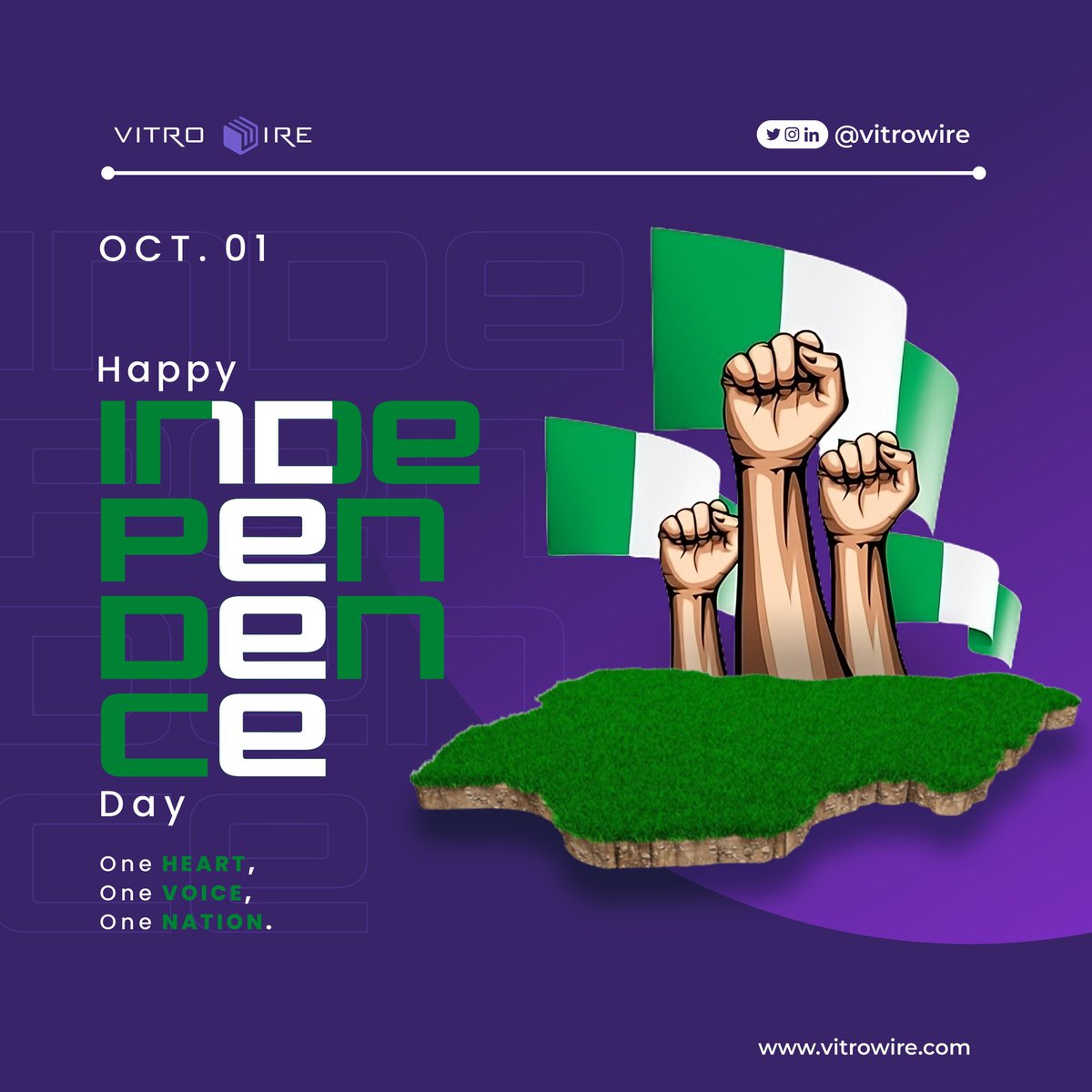 vitrowire's tweet photo. Happy Independence Day 🇳🇬 https://t.co/NxQSp2dqgP